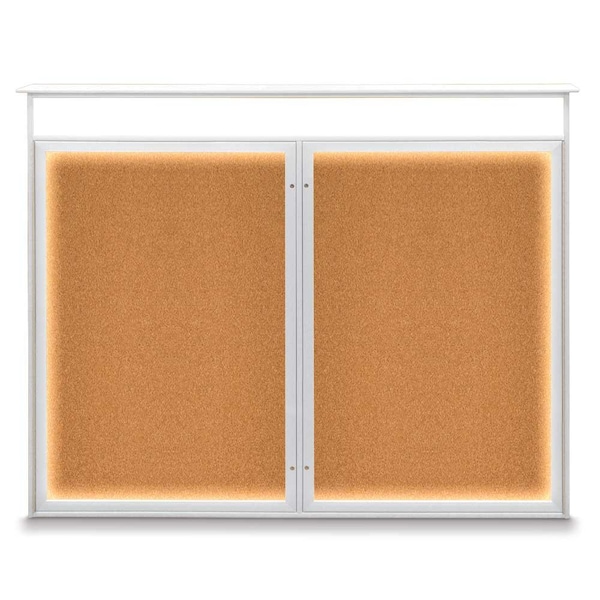 Double Door Enclosed Indoor Letterboard